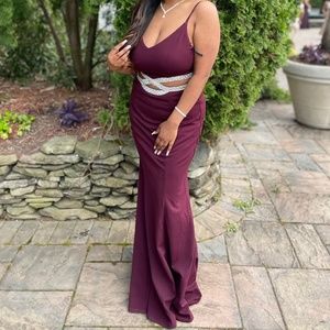 Windsor Long X Cut Out Dress